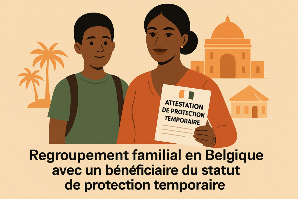 Comment faire un regroupement familial en Belgique avec un bénéficiaire du statut de protection temporaire ?